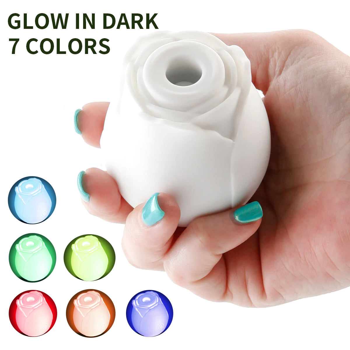 MintGlow - Luminous Original Rose Suction Toy