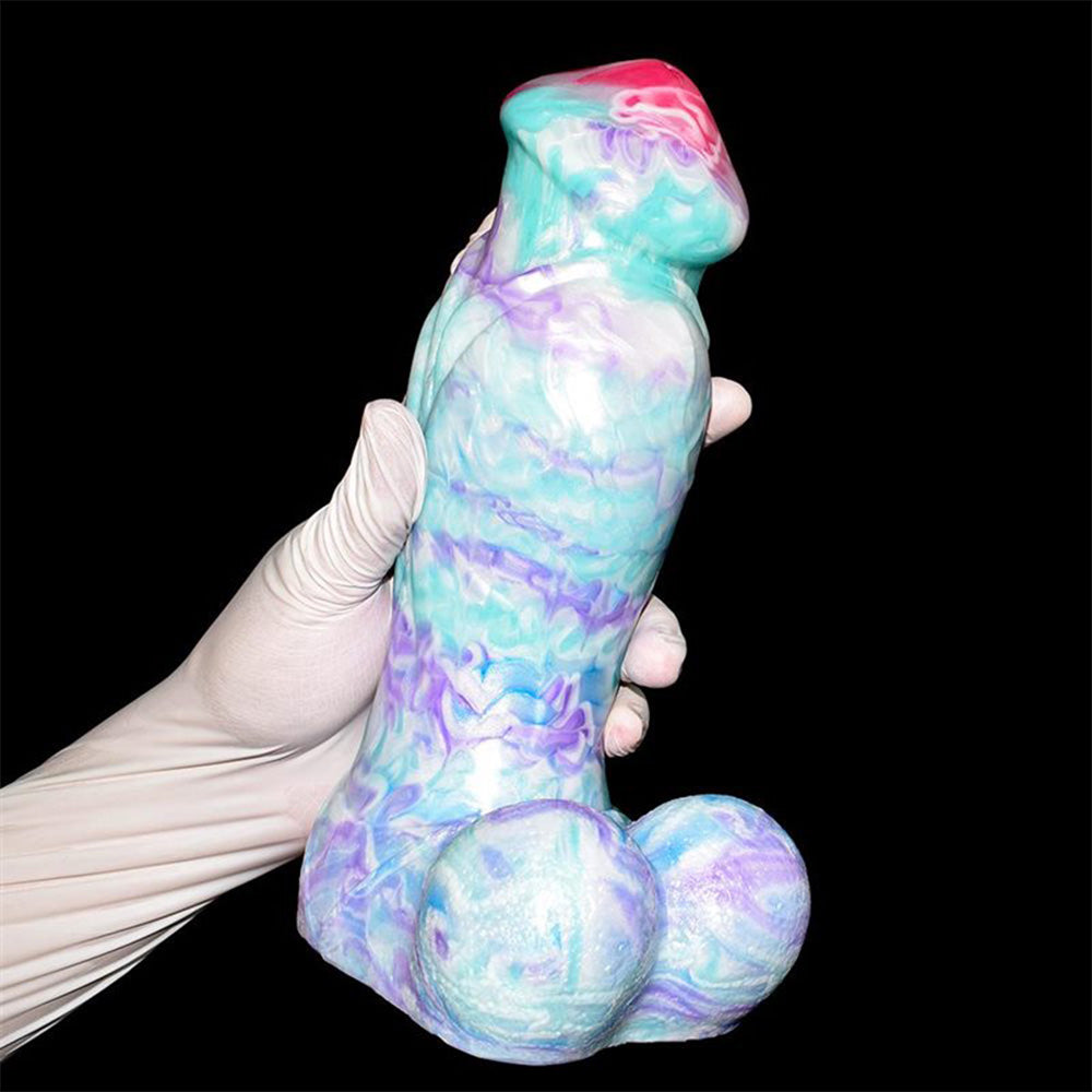 Colorful Soft Mushroom Head Silicone Artificial Dildo – product view 8
