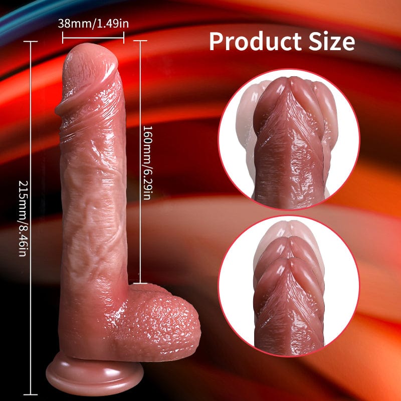 6.29 in Ultra Realistic Penis Fully Automatic Telescopic Rocking Dildo