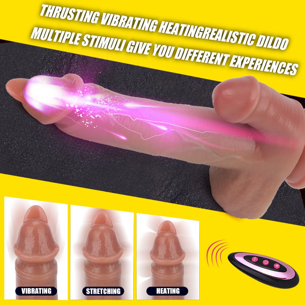 6.69 in Tongue Dick Strong Suction Cup Realistic Big Size Penis Dildo
