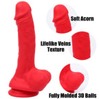 5.9 in Aimitex five colors long silicone dildo