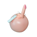 6.3 in Bouncy Inflatable Sex Ball with Remote Control Vibrating Realistic Dildo