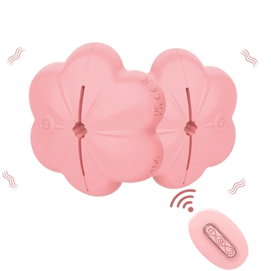 Petalyn - Remote Chest Clamps - Adjustable Vibe Chest Toys - nipple suction vibrator featuring remote control, waterproof, qu