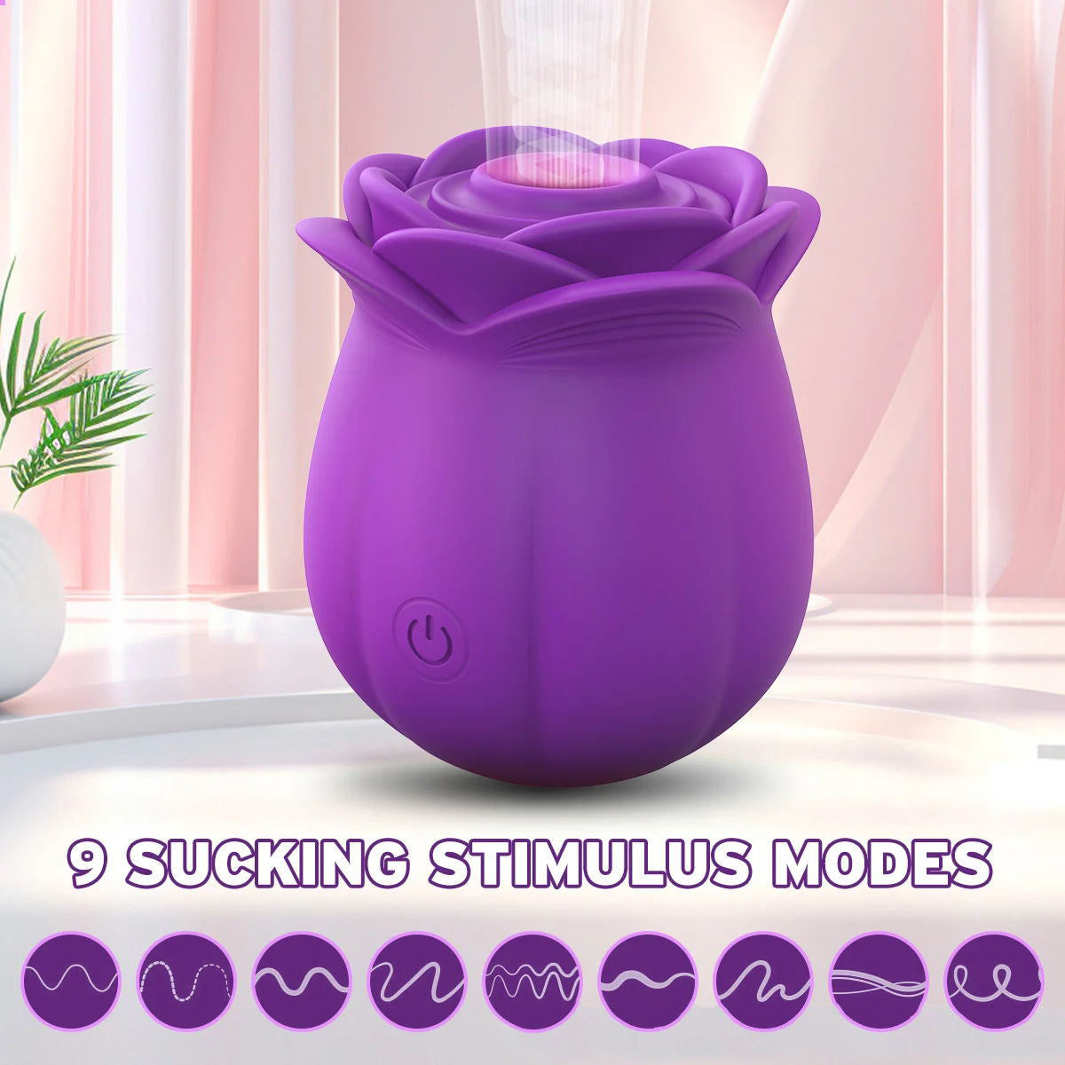 Big Petal - Wider Coverage Rose Suction Massager