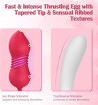 S475-7 4-in-1 Three Pistils Rose Toy With Telescopic Egg