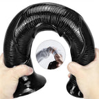17 Inch Oversized Black Animal Horse PVC Dildo – product view 6