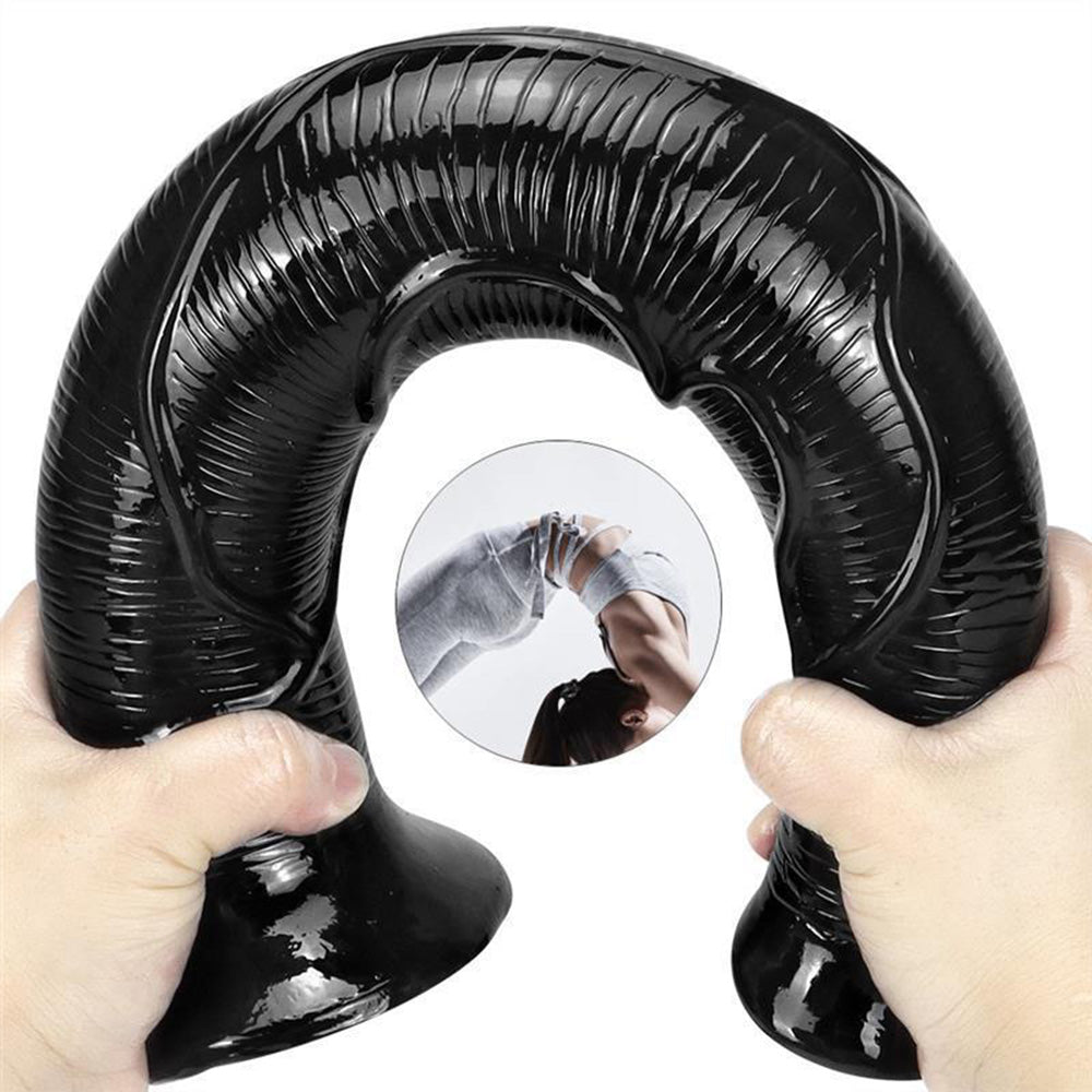 17 Inch Oversized Black Animal Horse PVC Dildo – product view 6