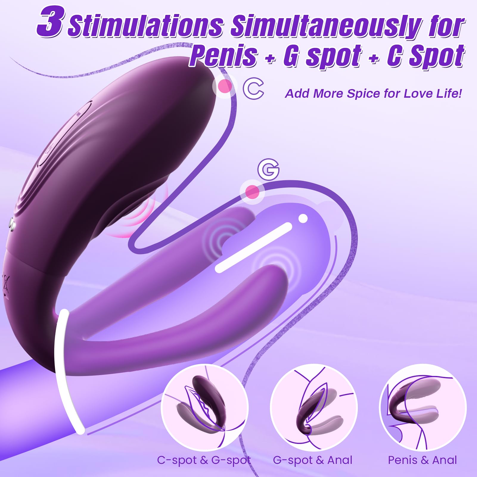 Tapmo Couples Massager with 10 Tapping and 10 Vibration