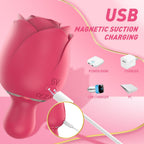 Sucking Tapping And Vibrating Rose Toy