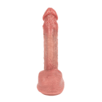 6.1 in Realistic Brown Thrusting Dildo Vibrator Remote Control