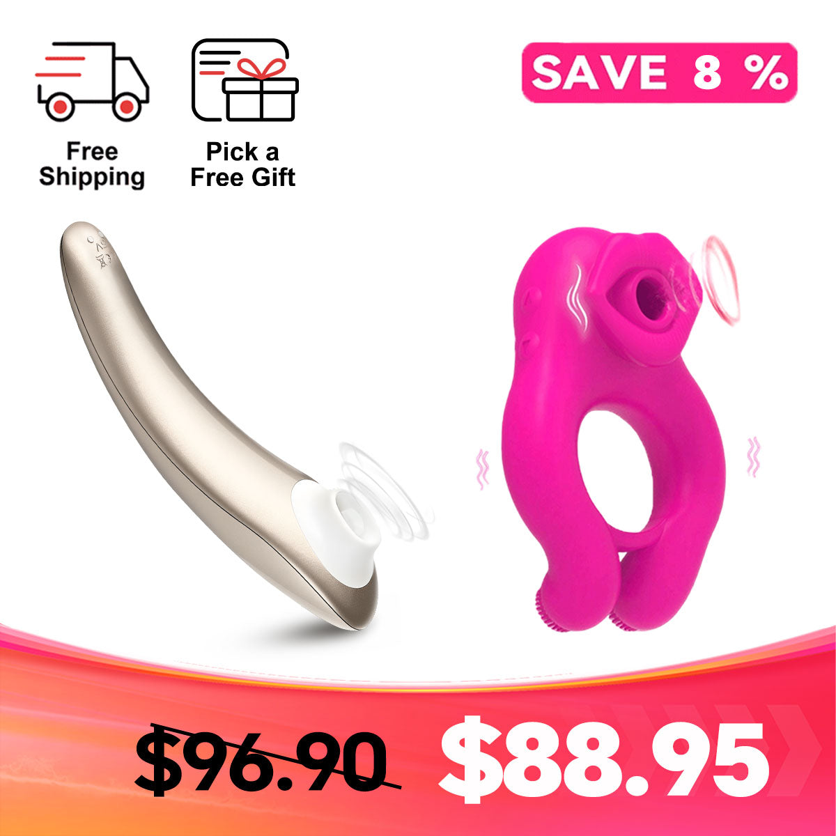 Sensa - 2-in-1 Clit Suction Vibe with Buildable