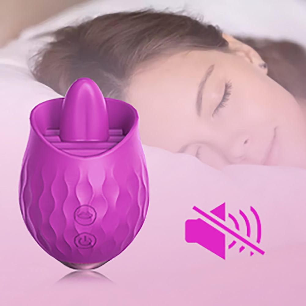 Rose Toy Vibrator For Women Clitoral Tongue Licking Vibrator