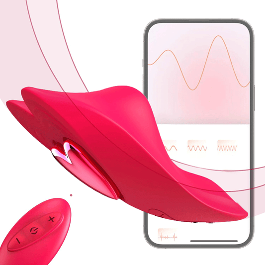 Loveria - Heart-Shaped App-Controlled Wearable Massager - app controlled wearable vibrator featuring app controlled, beginner