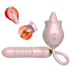 New Rose Toy Warming G-spot Tongue Licking Vibrator