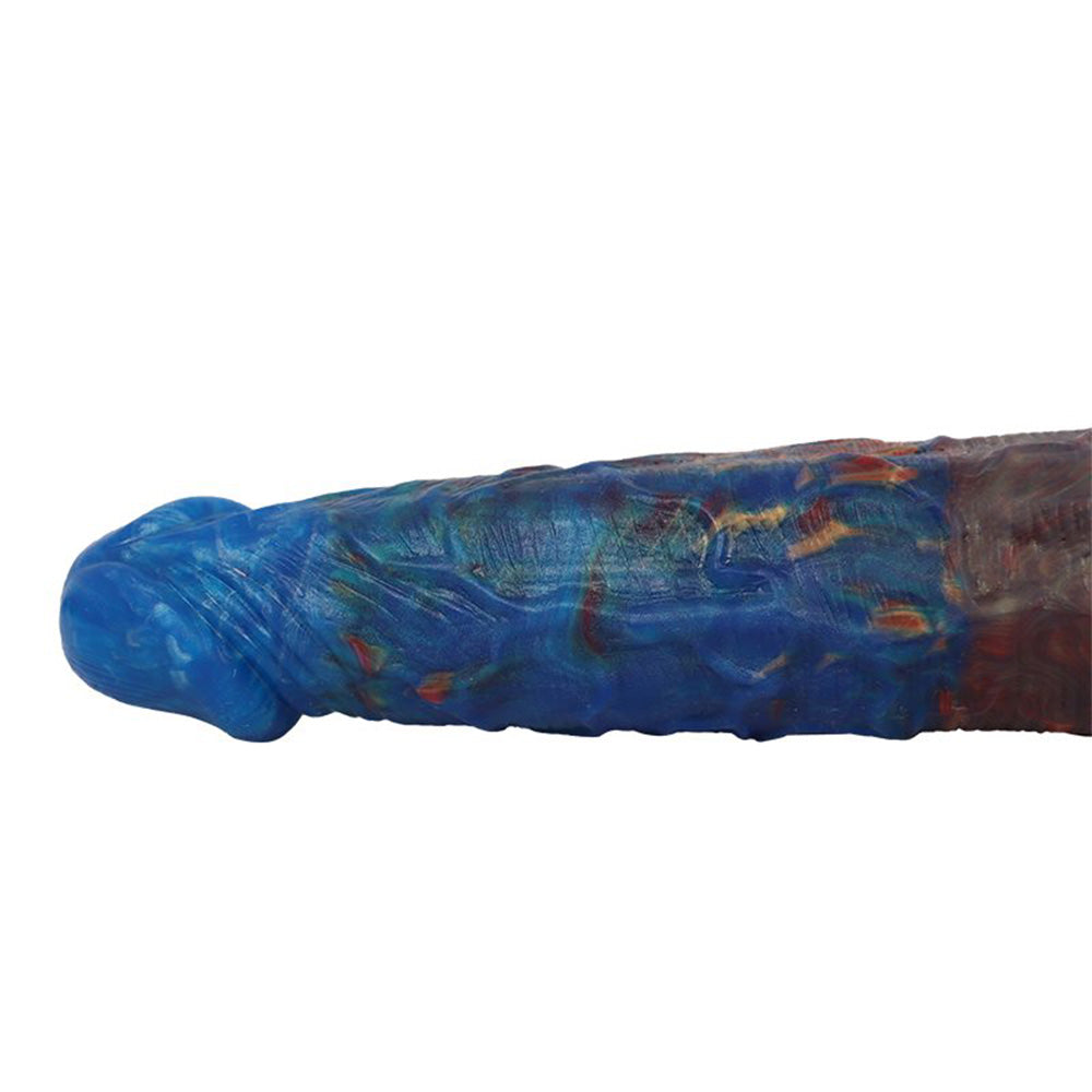 Colorful Double-Ended Liquid Silicone Anal Plug Dildo – product view 7