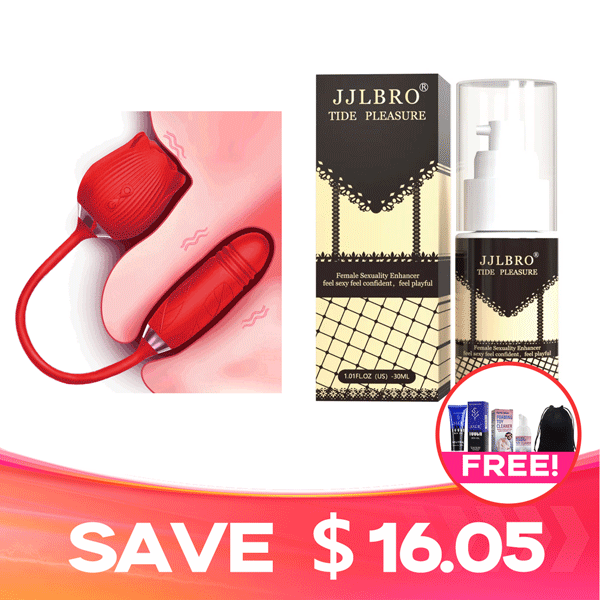 Blue RoséTrio 3-in-1 Rose Toy - Suction, Thrusting