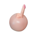 6.3 in Bouncy Inflatable Sex Ball with Remote Control Vibrating Realistic Dildo