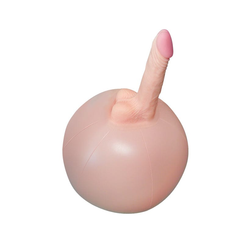 6.3 in Bouncy Inflatable Sex Ball with Remote Control Vibrating Realistic Dildo