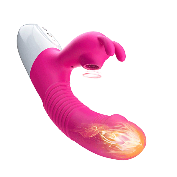 Flaris - Rabbit Massager with Heating Suction & G-Zone - rabbit vibrator with suction featuring quiet, beginner friendly, hea