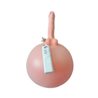 6.3 in Bouncy Inflatable Sex Ball with Remote Control Vibrating Realistic Dildo