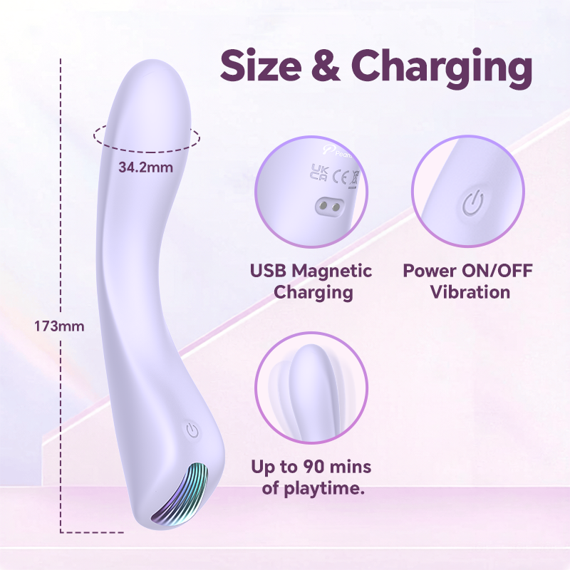 Pearlsvibe Smolder G-Zone Massager with Ergonomic Curve