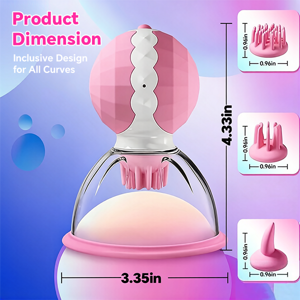 Nipora - Rotating Chest Suction Toys with 3 Chest