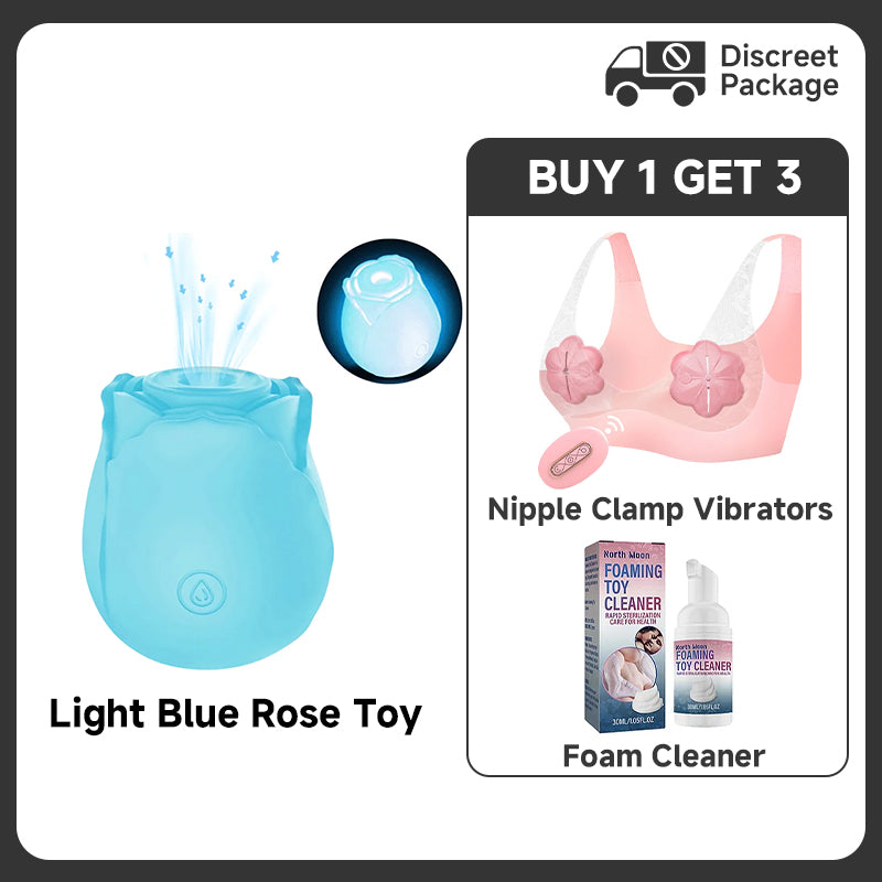 MintGlow - Luminous Original Rose Suction Toy