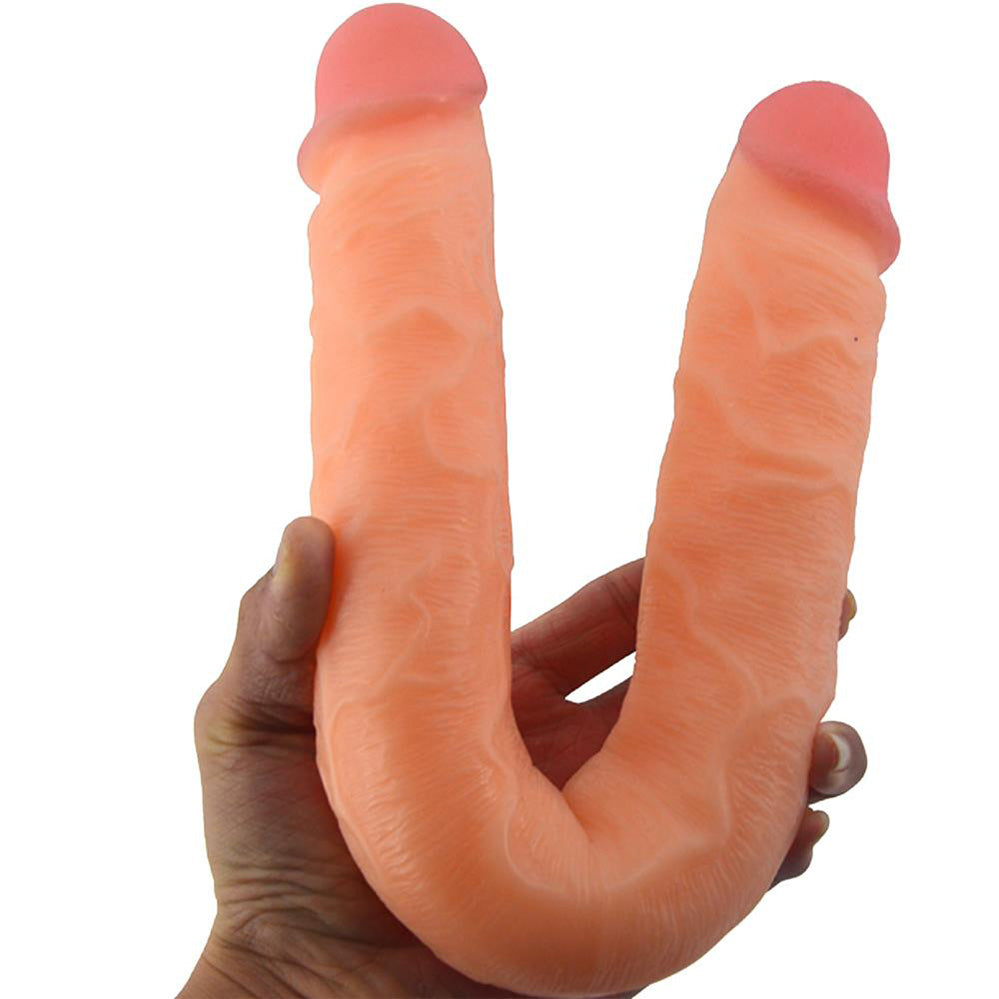 Double-Headed Artificial Anal Plug Masturbator Dildo – product view 16