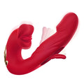 PulseWave rabbit massager in red