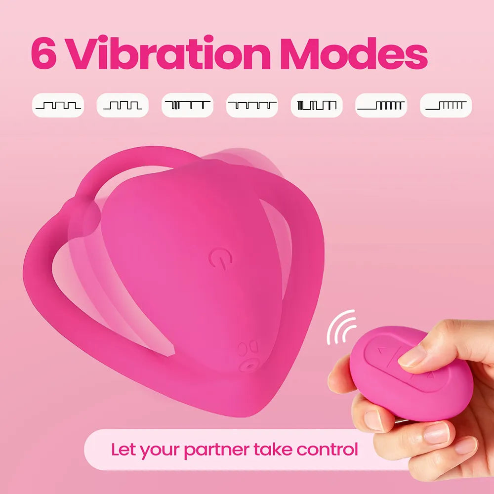 Hearthush™ - Remote Control Wearable Couples Massager