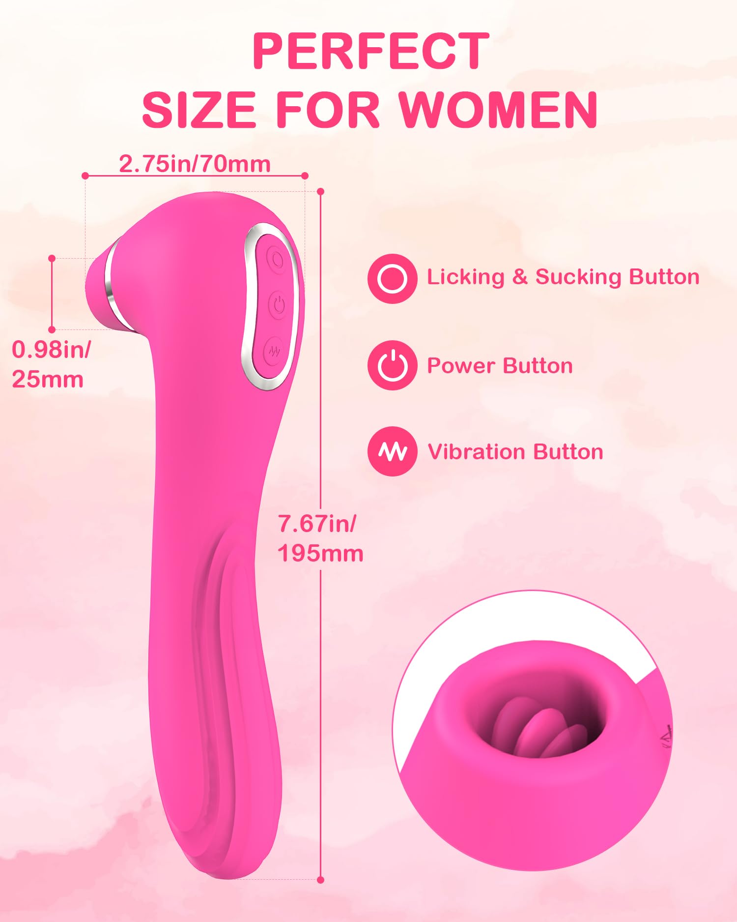 Lixora App-Controlled Suction & Tongue G-Zone Massager