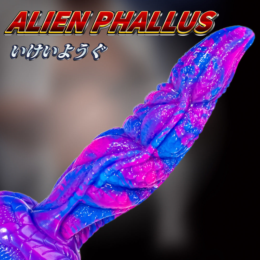 Special Shaped Mixed Color Liquid Silicone Manual Dildo – product view 15