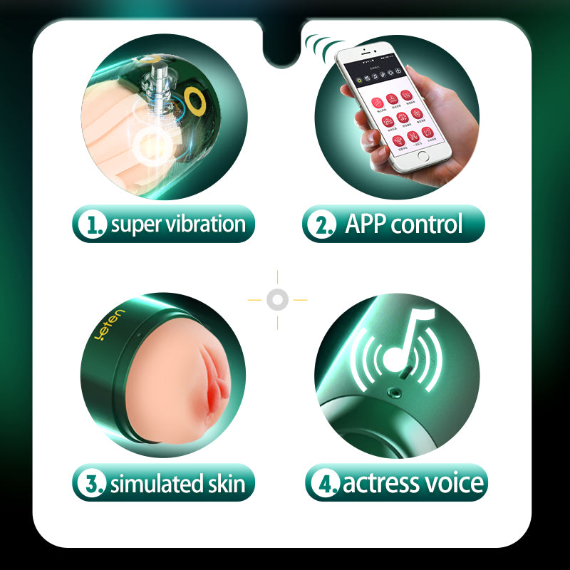 Leten APP Control Voice Interactive Male Stroker – product view 2