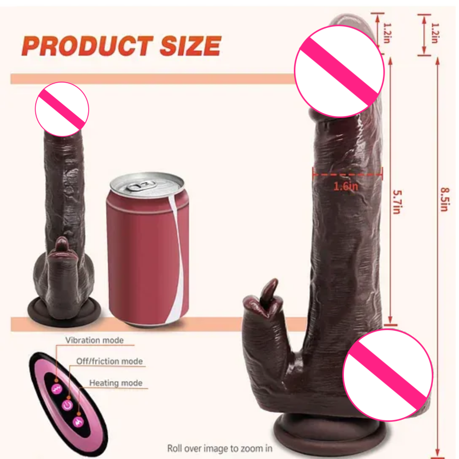 Warrior 5-in-1 Warming Silicone Massager with Remote