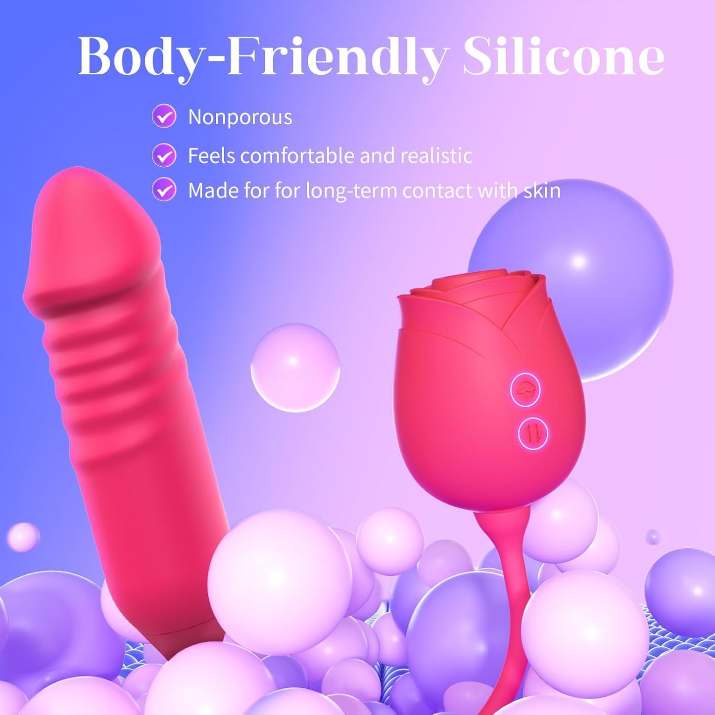 Rose Mary - Dual Massager - Suction & Internal Vibe