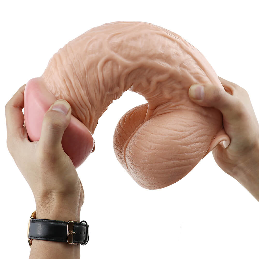 Thick Realistic Textured Penis Dildo – product view 3