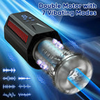 One-Touch Telescopic Sucking And Vibrating Male Stroker — product image 3