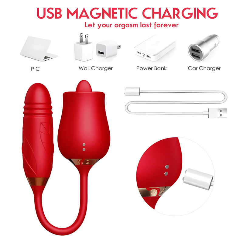 RoseLite Entry-Level Tongue-Style Rose Massager