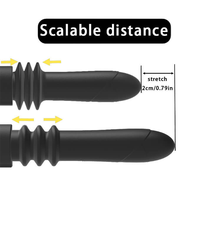 4 Modes 2-in-1 Thrusting Dildo & Anal Dildo Vibrator – product view 10
