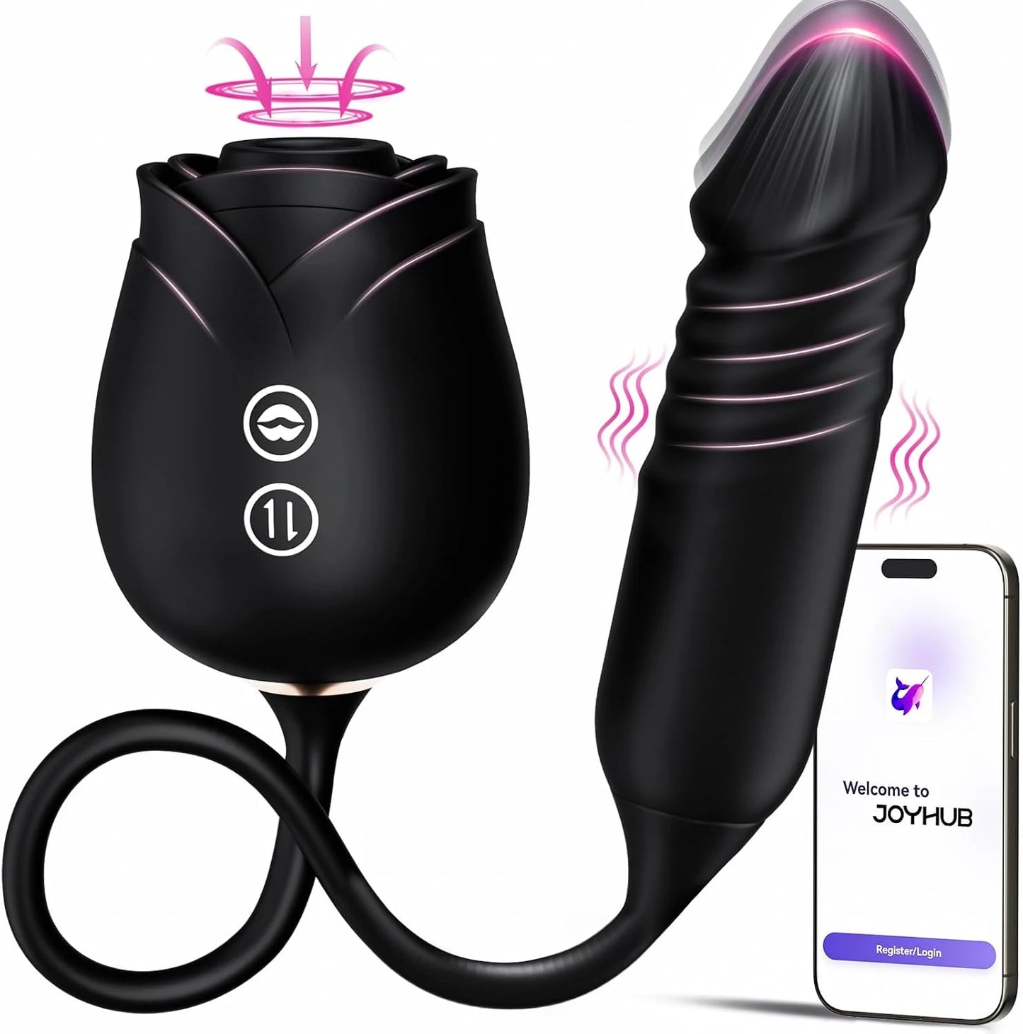 Rose Mary - Dual Massager - Suction & Internal Vibe
