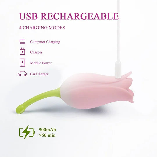 7 Vibration Mode Rose Vibrators Clitoral Stimulation & G-spot Orgasm – product view 8