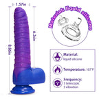 3 Thrusting 5 Vibrating Dildo Heated Colour-Changing Dildo – product view 6