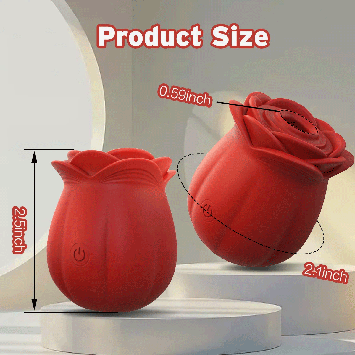Big Petal - Wider Coverage Rose Suction Massager