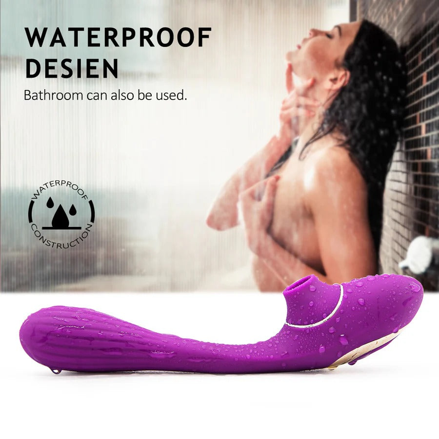 FlexPulse Bendable Wand Massager Air Pulse Suction Vibe
