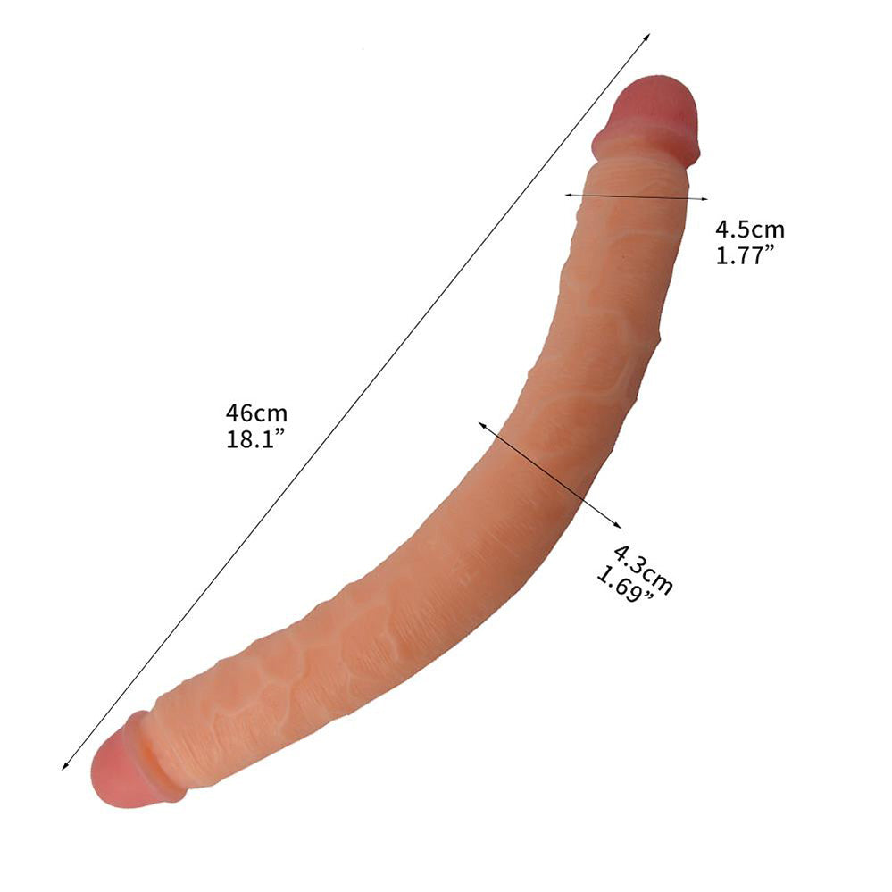 Double-Headed Artificial Anal Plug Masturbator Dildo – product view 7