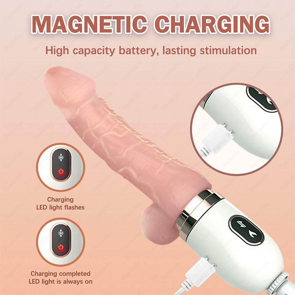 Remote Control Automatic 7-Frequency Telescopic Vibration Intelligent Heating Dildo – product view 3
