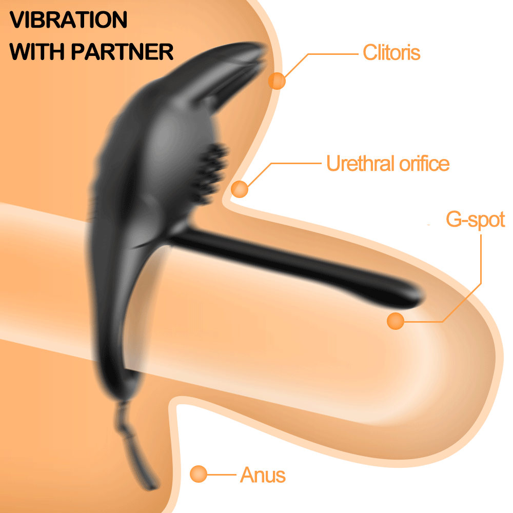 Couple Rings Vibrators 10 Vibration Mode Clit Stimualtion Sex Adult Toys – product view 6