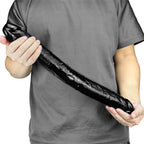 18 Inch Black Lesbian Double Ended PVC Dildo – product view 7