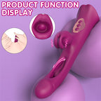 3 in 1 G-spot Vibration Slap Tongue Licking Rabbit Vibrator – product view 4