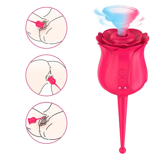 Rose Vibrater | Rose Suction Vibrator Female Masturbator – product view 7